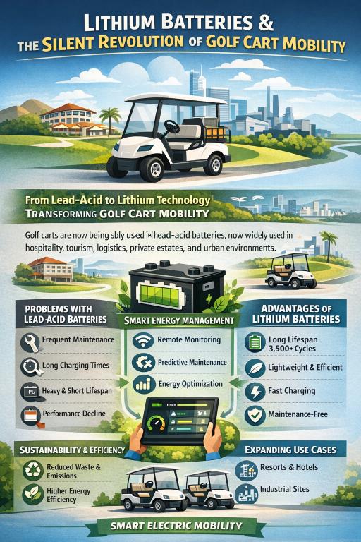 lithium batterie golf cart mobility